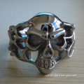 titanium investment casting skull rings,titanium castig ring